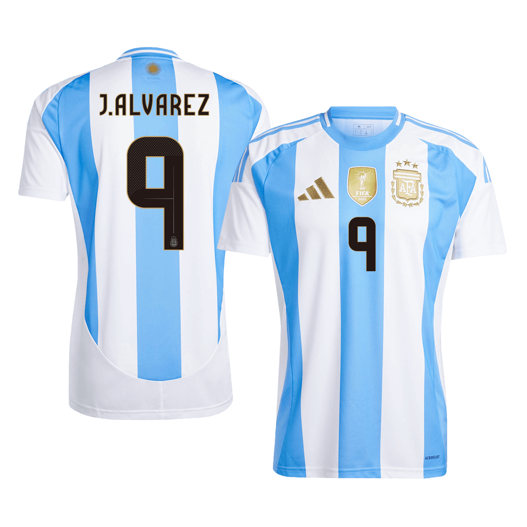 Camiseta de fútbol local de Argentina J.ALVAREZ #9 2024
