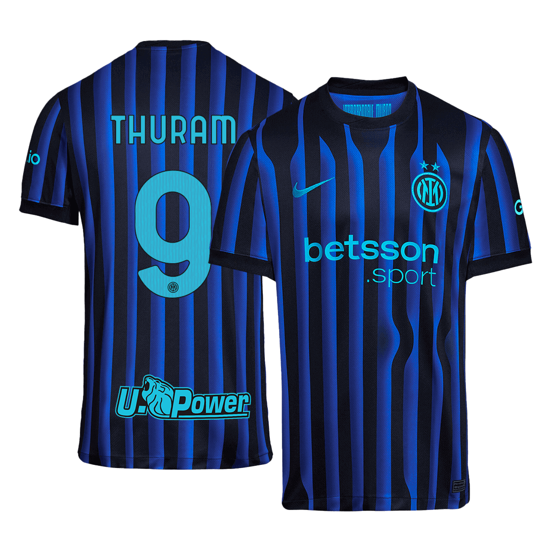 Camiseta de fútbol local Thuram #9 del Inter de Milán 2025/26