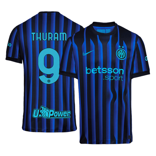 Camiseta de fútbol local Thuram #9 del Inter de Milán 2025/26