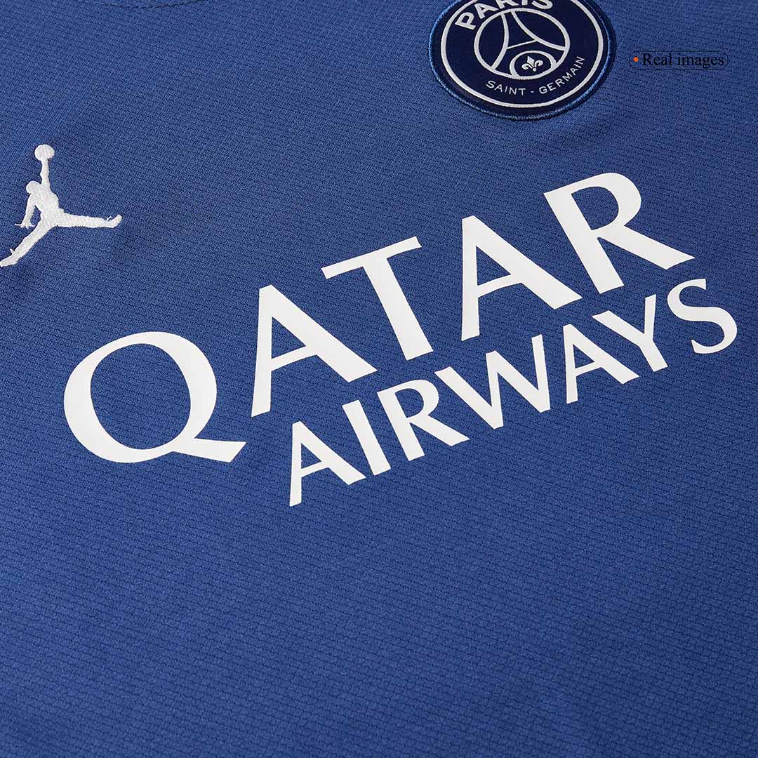 Camiseta de fútbol de manga larga de visitante del PSG 2024/25, color azul marino