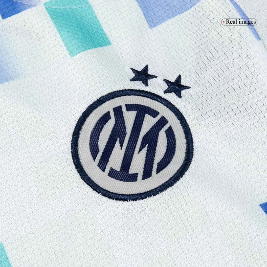 Kit de fútbol visitante del Inter de Milán para niño (camiseta y pantalón corto) 2025/26, color blanco