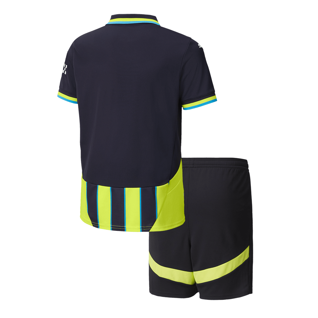 Kit de visitante del Manchester City para niño (camiseta y pantalón corto) 2024/25
