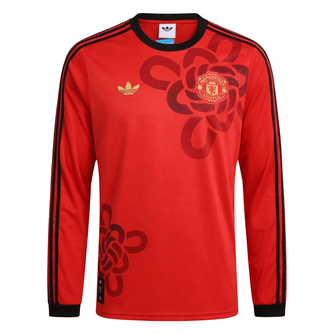 Camiseta de fútbol de manga larga del Manchester United 2025/26