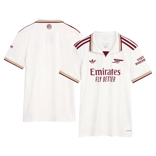 Camiseta de fútbol visitante del Arsenal para mujer 2025/26