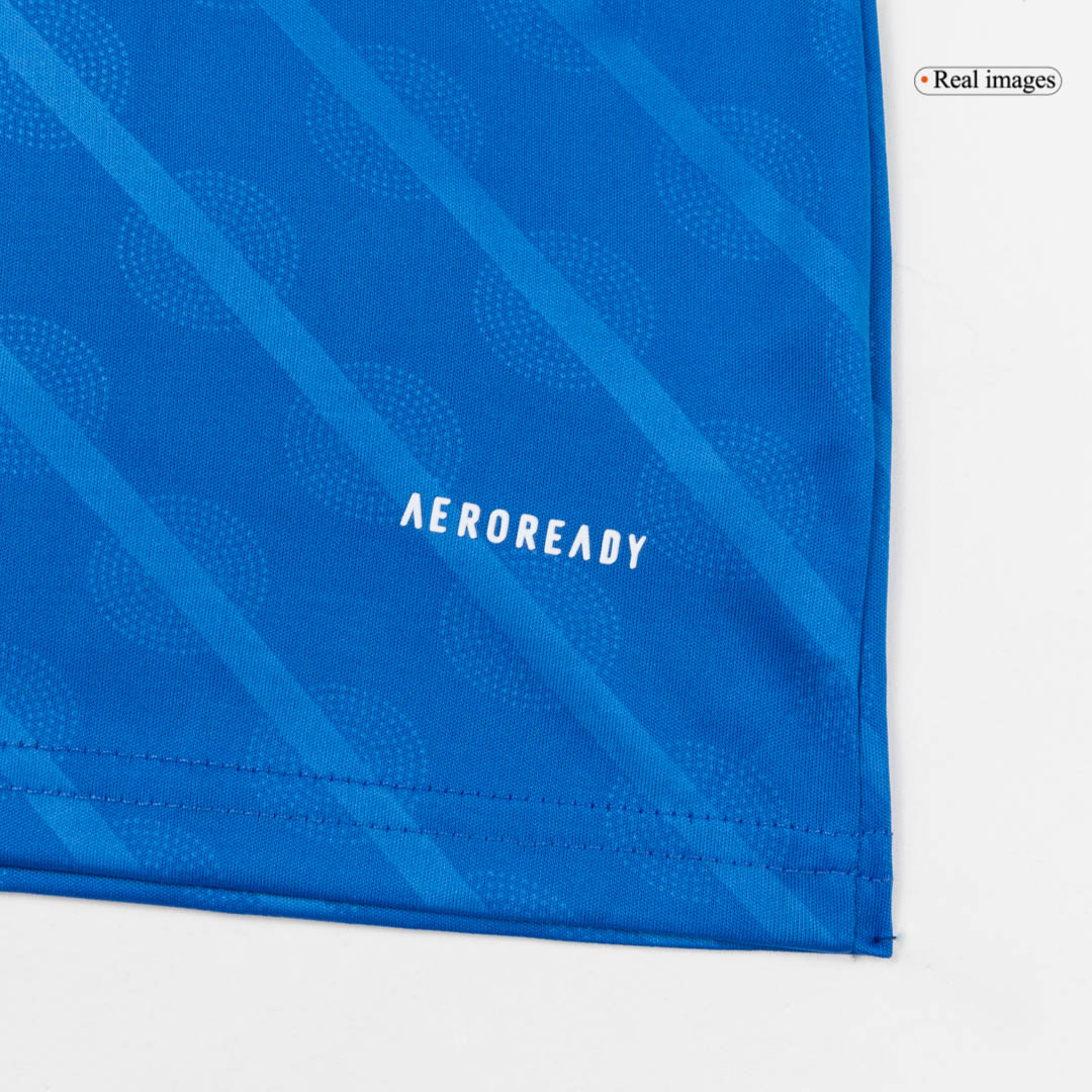 Kit de camiseta de fútbol de la tercera equipación del Real Madrid 2025/26 para niños