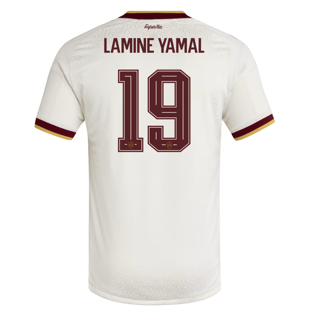 Camiseta de visitante de Lamine Yamal #19 de España -Mundial 2026 - Versión Jugador