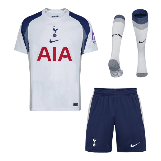 Kit de fútbol local del Tottenham Hotspur (camiseta, pantalones cortos y calcetines) 2025/26