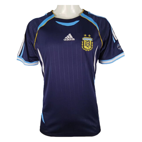 Camiseta retro de fútbol de visitante de Argentina 2006