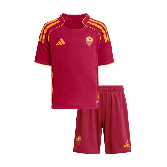 Kit de fútbol local de la Roma para niños (Kit y pantalón corto) 2025/26