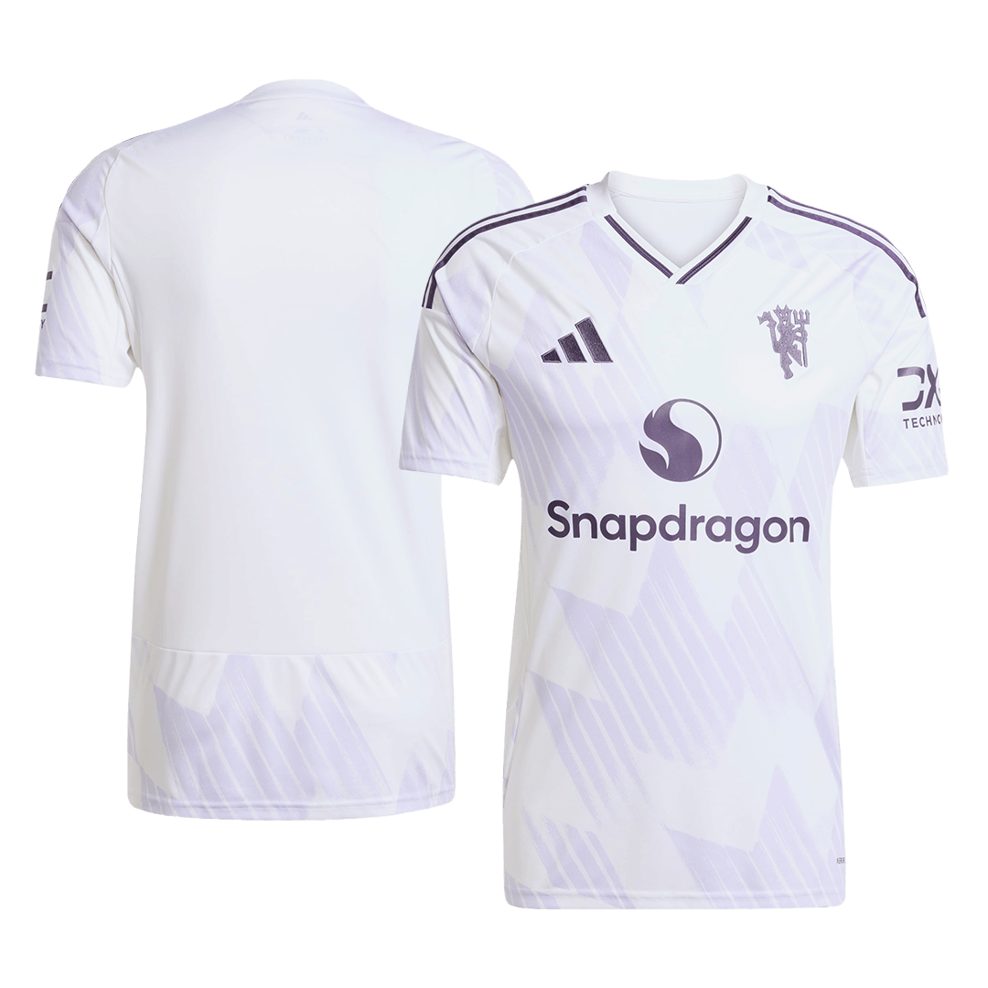 Camiseta de fútbol visitante del Manchester United 2025/26 blanca