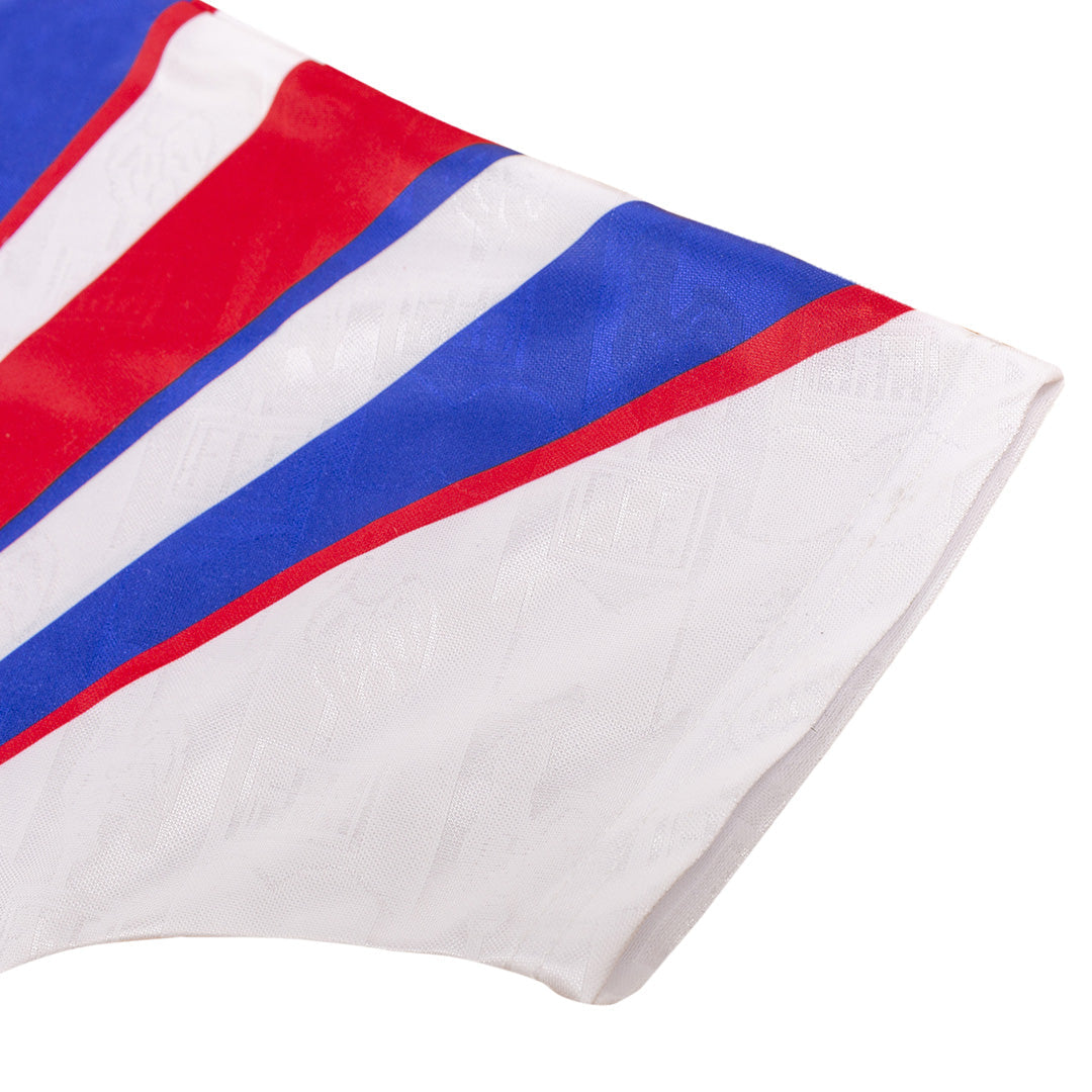 Camiseta retro de fútbol de visitante de Francia 1996