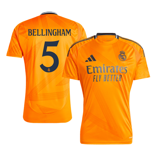 Camiseta de fútbol visitante del Real Madrid BELLINGHAM #5