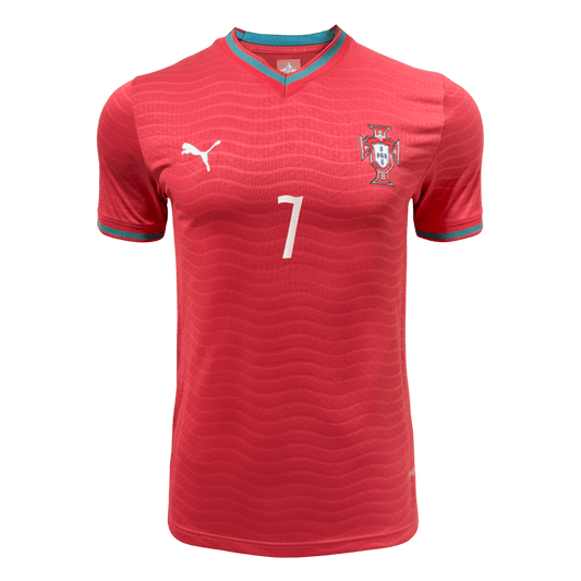 Camiseta de local de Portugal para hombre, RONALDO #7, Copa Mundial 2026 - Corte ajustado