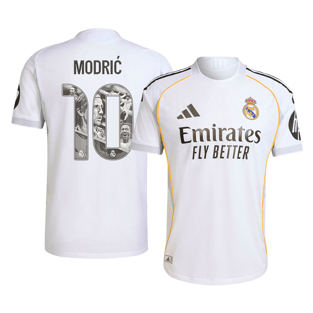 Camiseta de fútbol local especial ModriĆ n.° 10 del Real Madrid 2025/26 auténtica