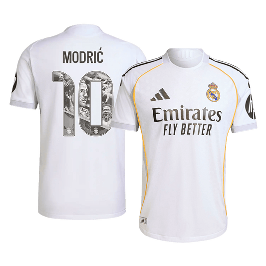 Camiseta de fútbol local especial ModriĆ n.° 10 del Real Madrid 2025/26 auténtica