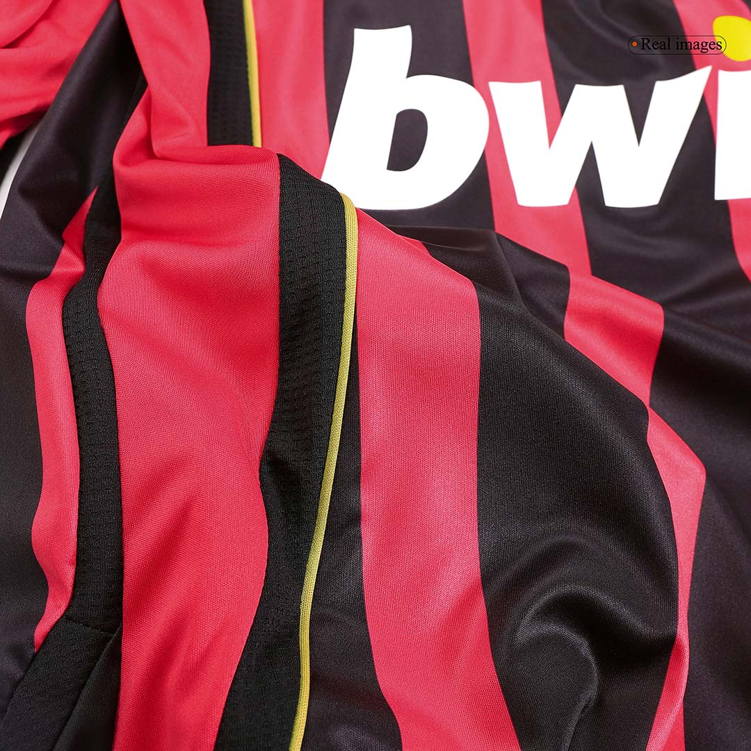 Camiseta de fútbol retro de manga larga de local del AC Milan 2006/07