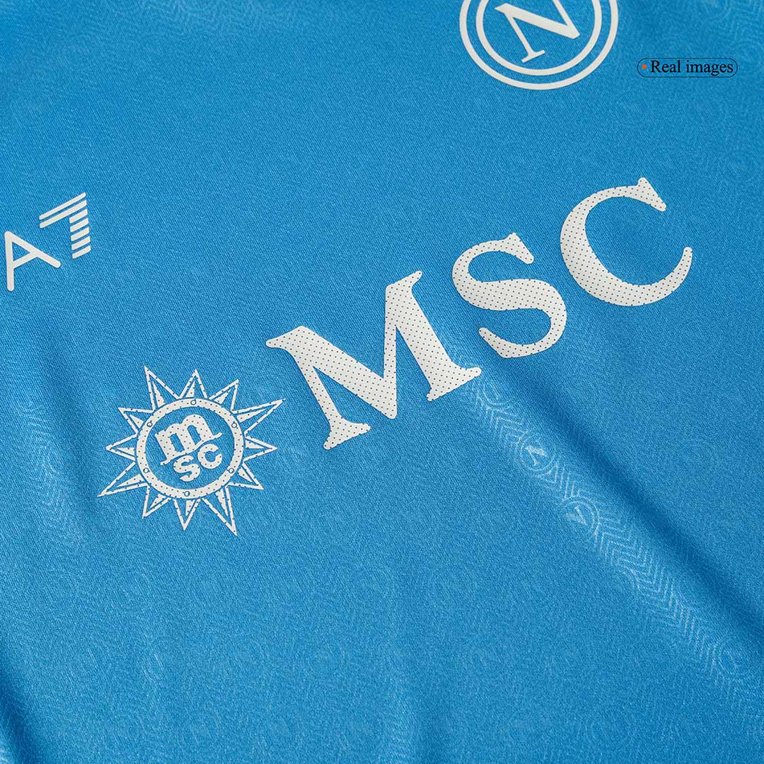 Kit de fútbol local del Napoli para niños (Kit y pantalón corto) 2024/25