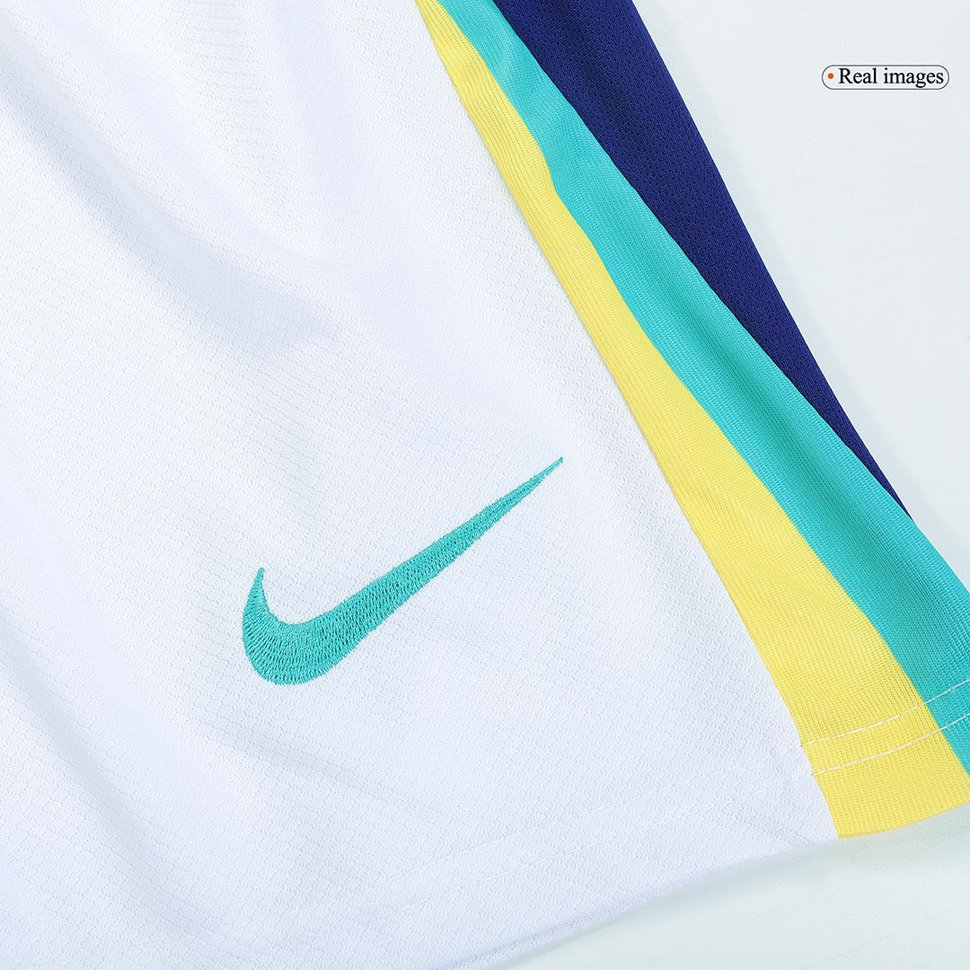 Kit de fútbol visitante de Brasil para niños (camiseta, pantalón corto y medias) Copa América 2024