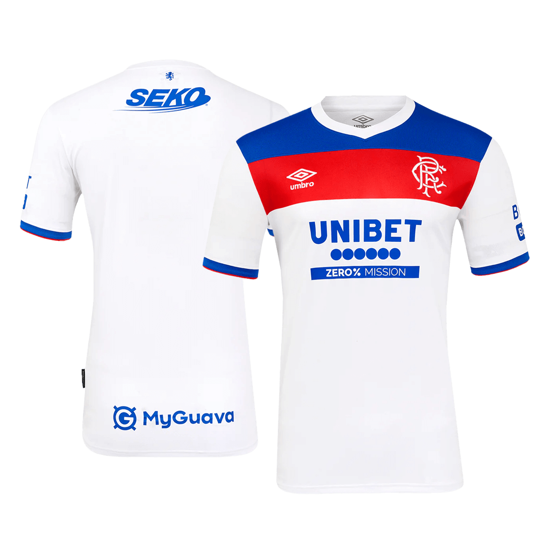 Camiseta de visitante del Glasgow Rangers 2025/26, blanca