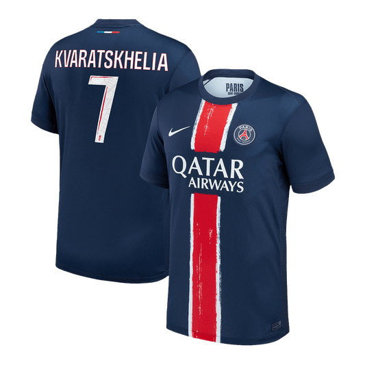 Camiseta de fútbol KVARATSKHELIA #7 PSG Primera equipación 2024/25