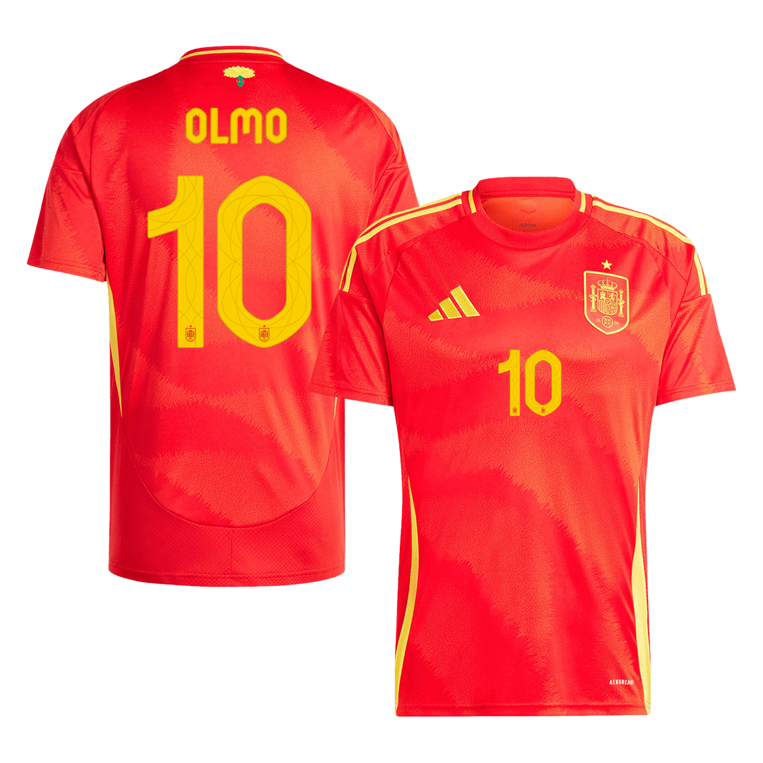 Camiseta de fútbol local de España OLMO #10 para la Eurocopa 2024