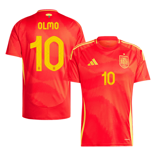 Camiseta de fútbol local de España OLMO #10 para la Eurocopa 2024