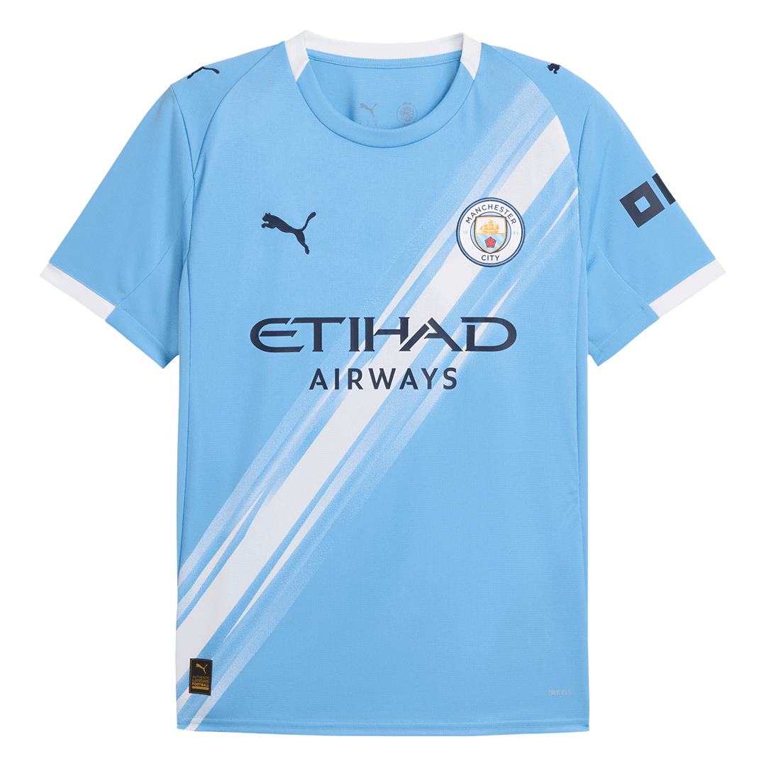 Camiseta de fútbol local del Manchester City 2025/26 azul