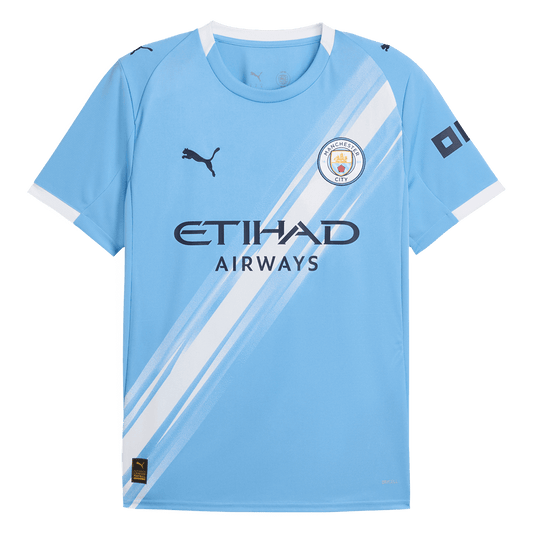 Camiseta de fútbol local del Manchester City 2025/26 azul