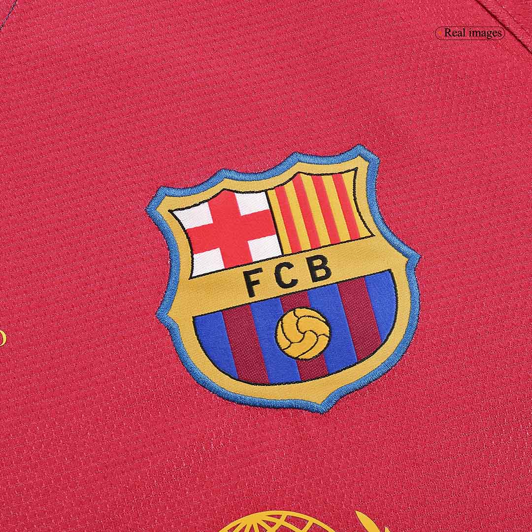 Camiseta retro de fútbol de manga larga del Barcelona MESSI #10 2008/09 - Final de la UCL