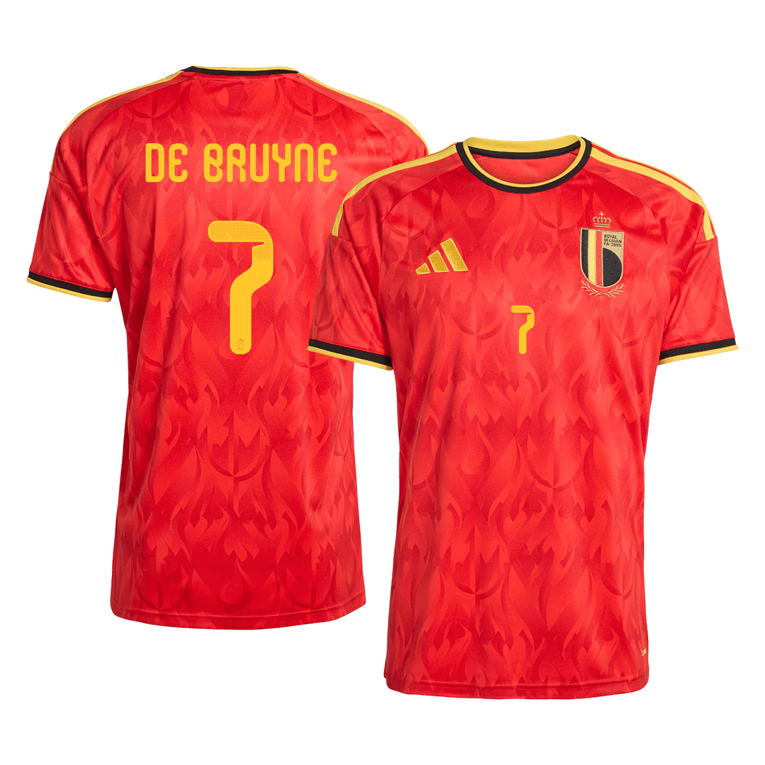 Camiseta de local para hombre de Bélgica DE BRUYNE #7 para el Mundial 2026