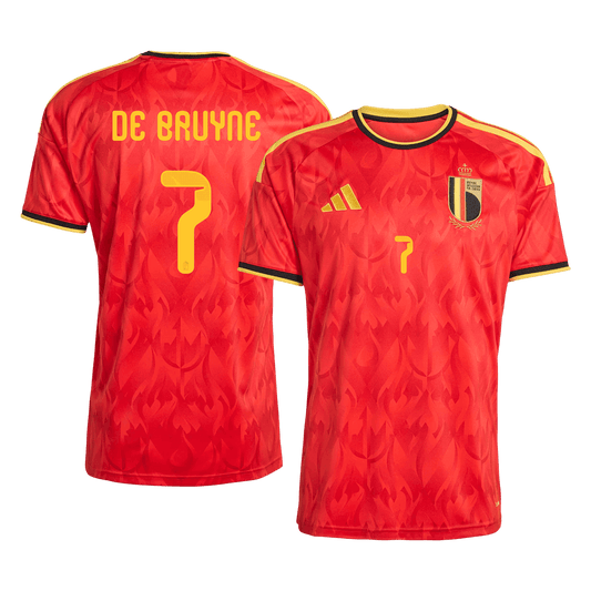 Camiseta de local para hombre de Bélgica DE BRUYNE #7 para el Mundial 2026