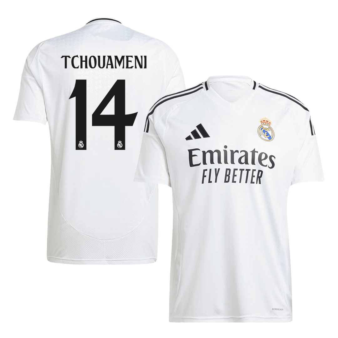 Camiseta de fútbol local del Real Madrid TCHOUAMENI #14