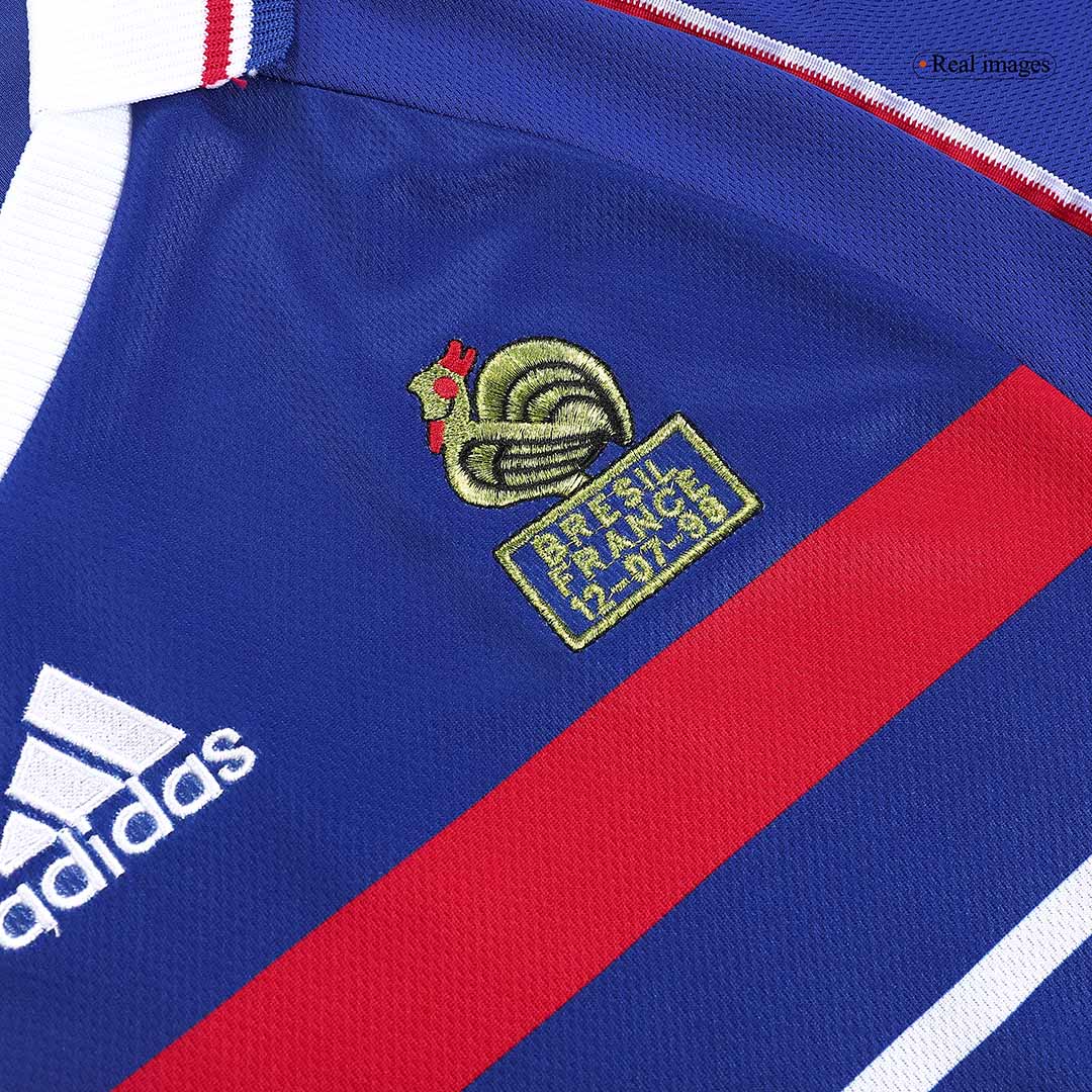 Camiseta retro de fútbol local de Francia de ZIDANE #10 1998