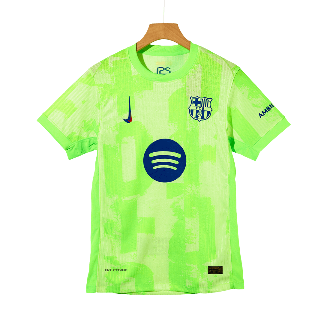 Camiseta de fútbol auténtica de visitante del Barcelona 2024/25 - UCL (logotipo de Spotify sin texto)