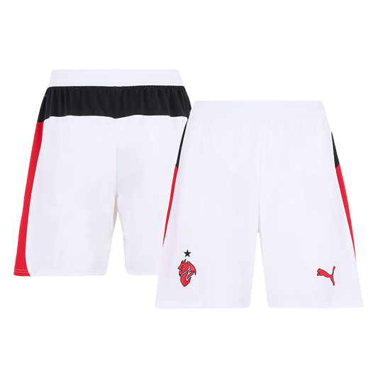 Pantalón corto de fútbol visitante del AC Milan 25/26 blanco