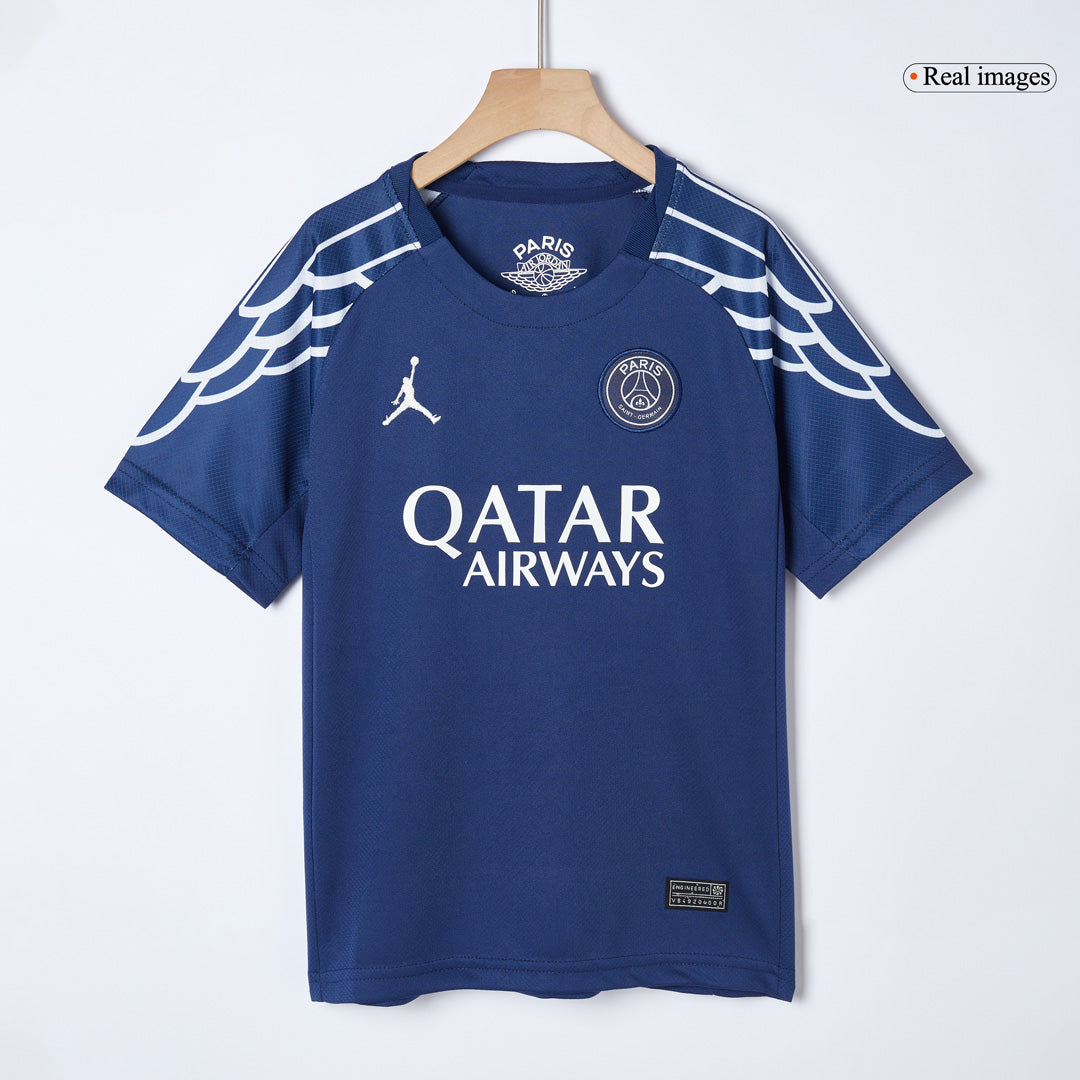 Kit de fútbol visitante del PSG para niños (Kit y pantalón corto) 2024/25, azul marino