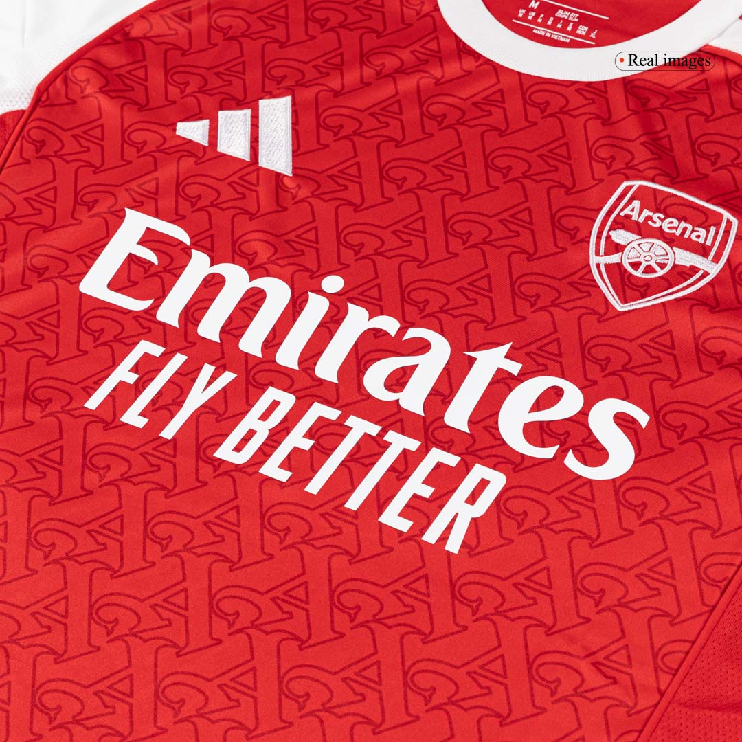 Kit de fútbol local del Arsenal (Kit y pantalón corto) 2025/26, roja