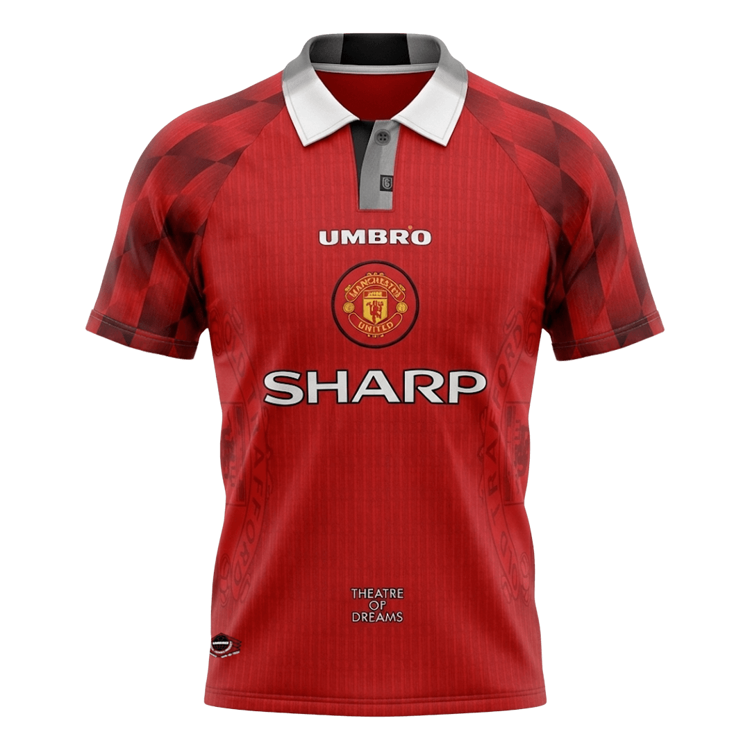 Camiseta retro de fútbol local del Manchester United 1996/97