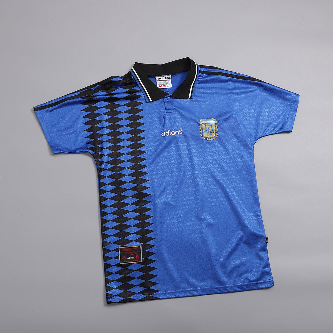 Camiseta retro de fútbol de visitante de Argentina 1994