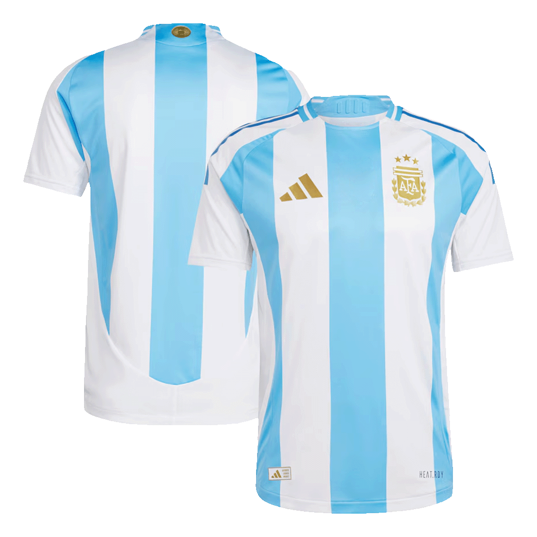 Camiseta de fútbol local auténtica de Argentina para la Copa América 2024