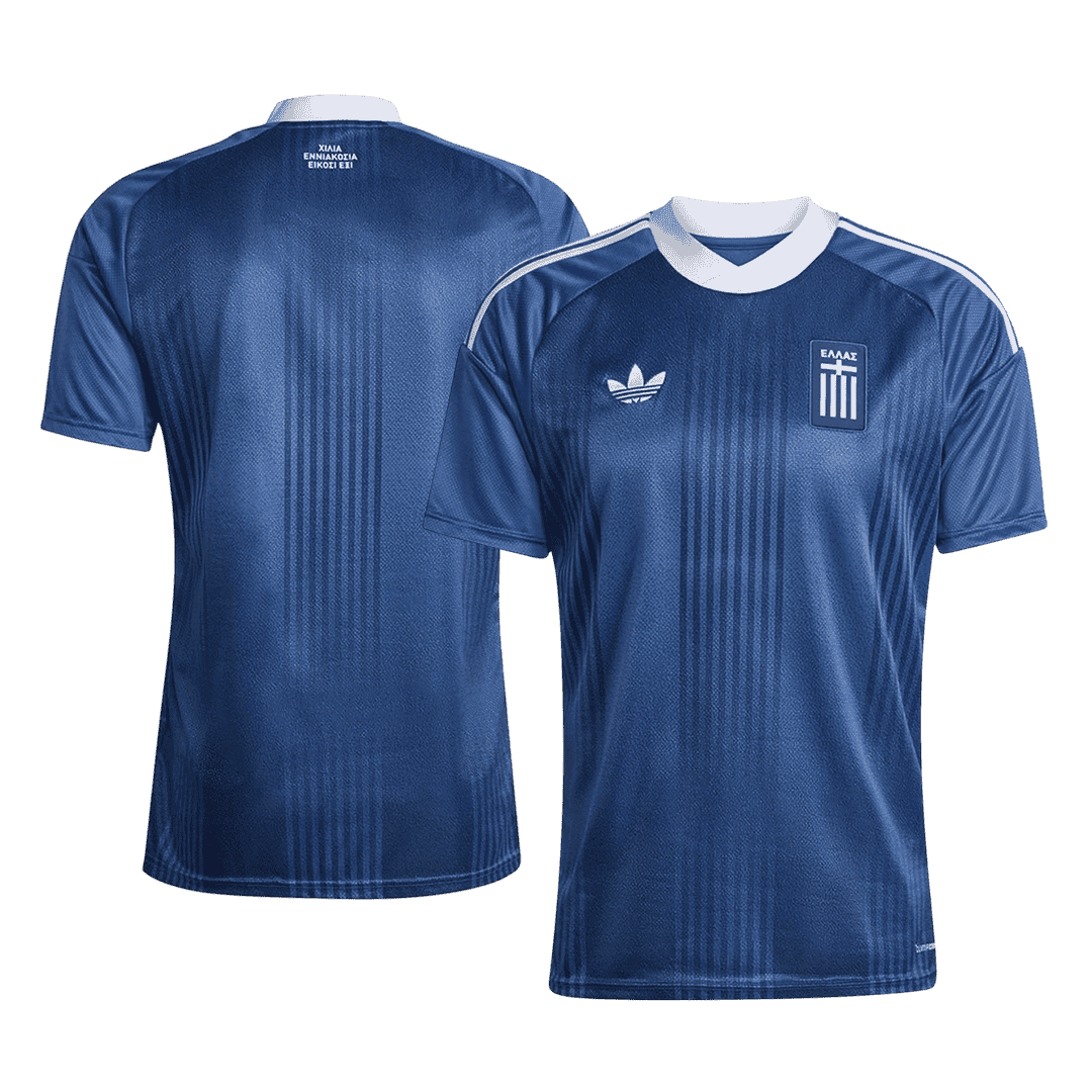 Camiseta de visitante de Grecia para el Mundial 2026, color azul.