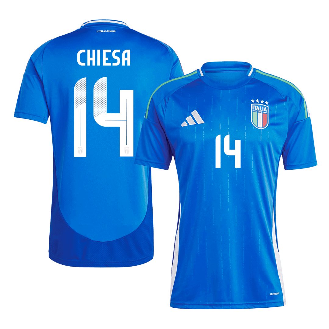 Camiseta CHIESA #14 Italia Local Futbol Eurocopa 2024