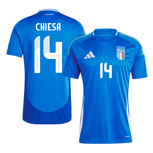 Camiseta CHIESA #14 Italia Local Futbol Eurocopa 2024