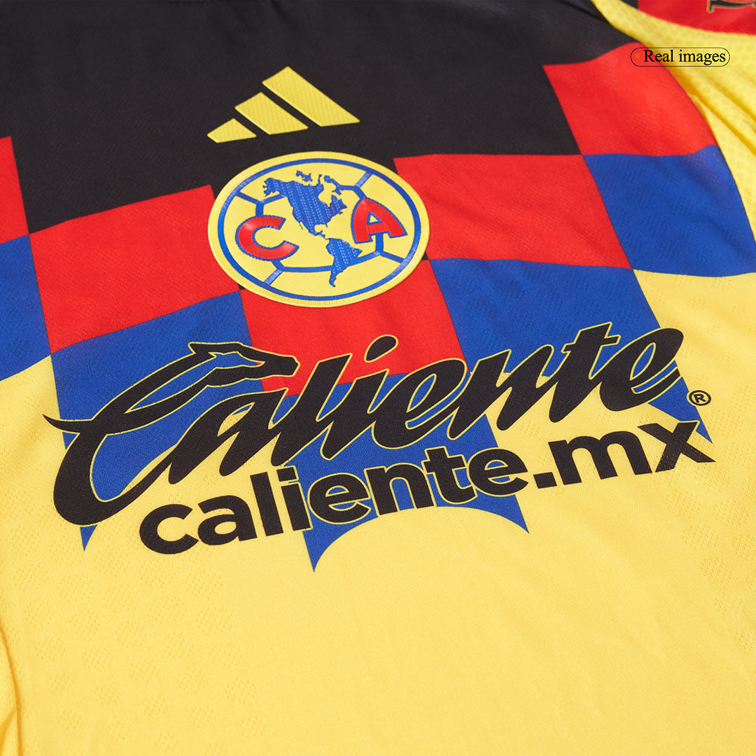 Camiseta de fútbol local auténtica del Club América 2025/26 amarilla