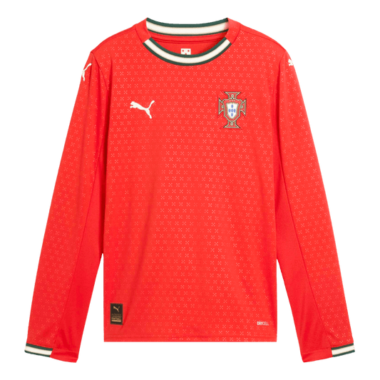 Camiseta de fútbol de manga larga de Portugal 2025 (rojo)