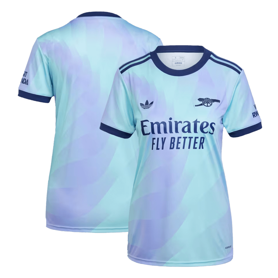 Camiseta de fútbol visitante del Arsenal para mujer 2024/25
