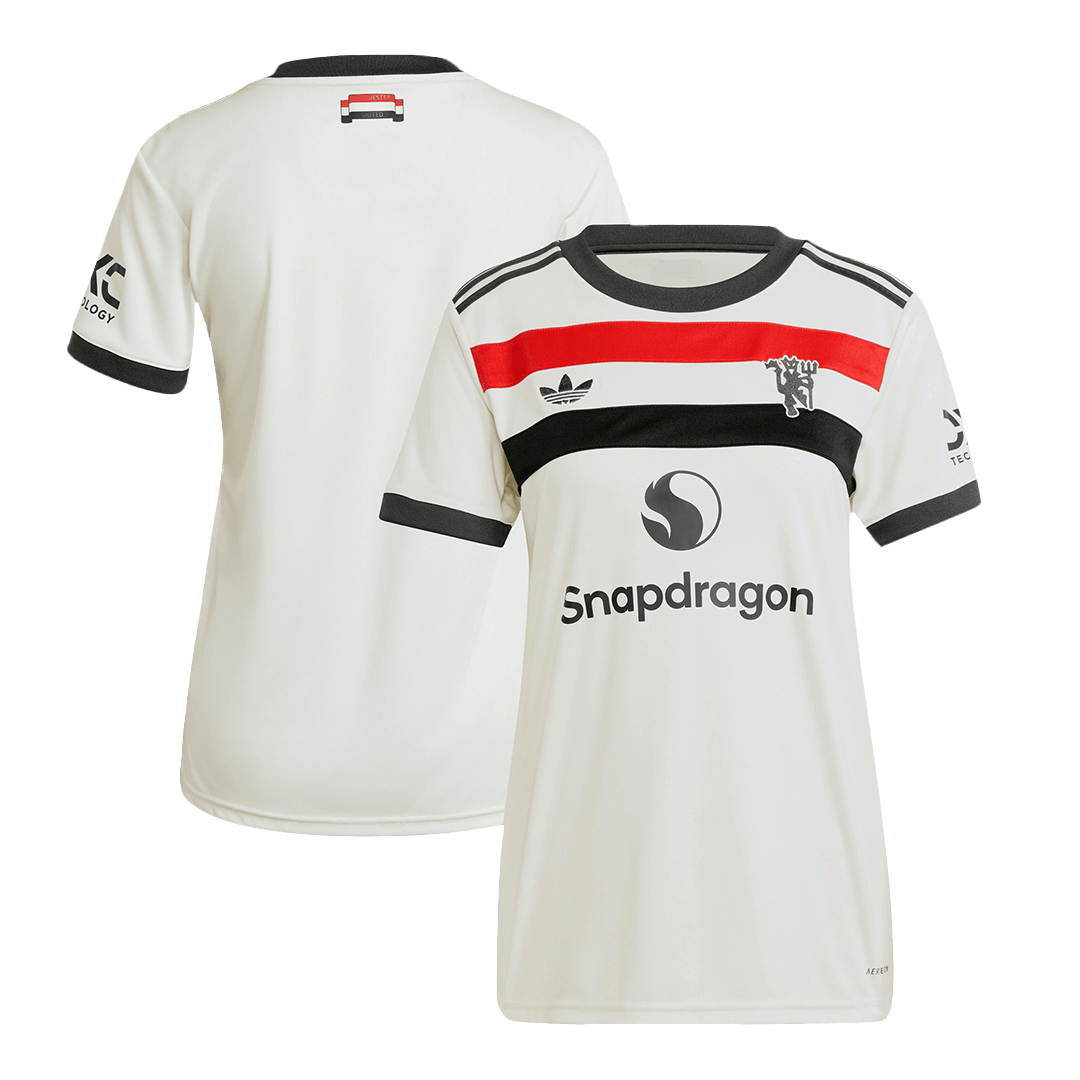 Camiseta de fútbol visitante del Manchester United para mujer 2024/25