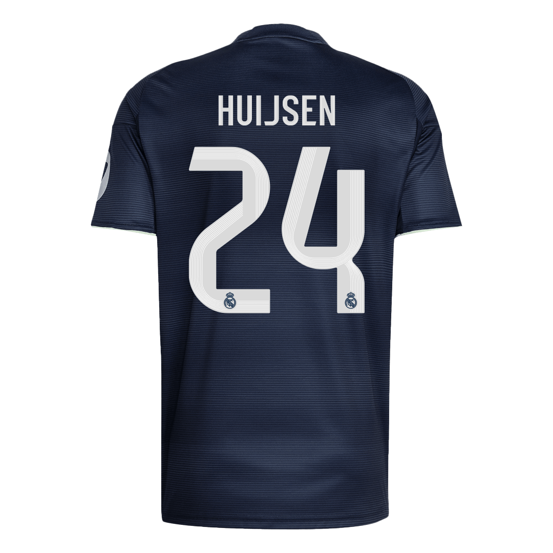 Camiseta de fútbol visitante del Real Madrid HUIJSEN #24 2025/26 (talla grande)