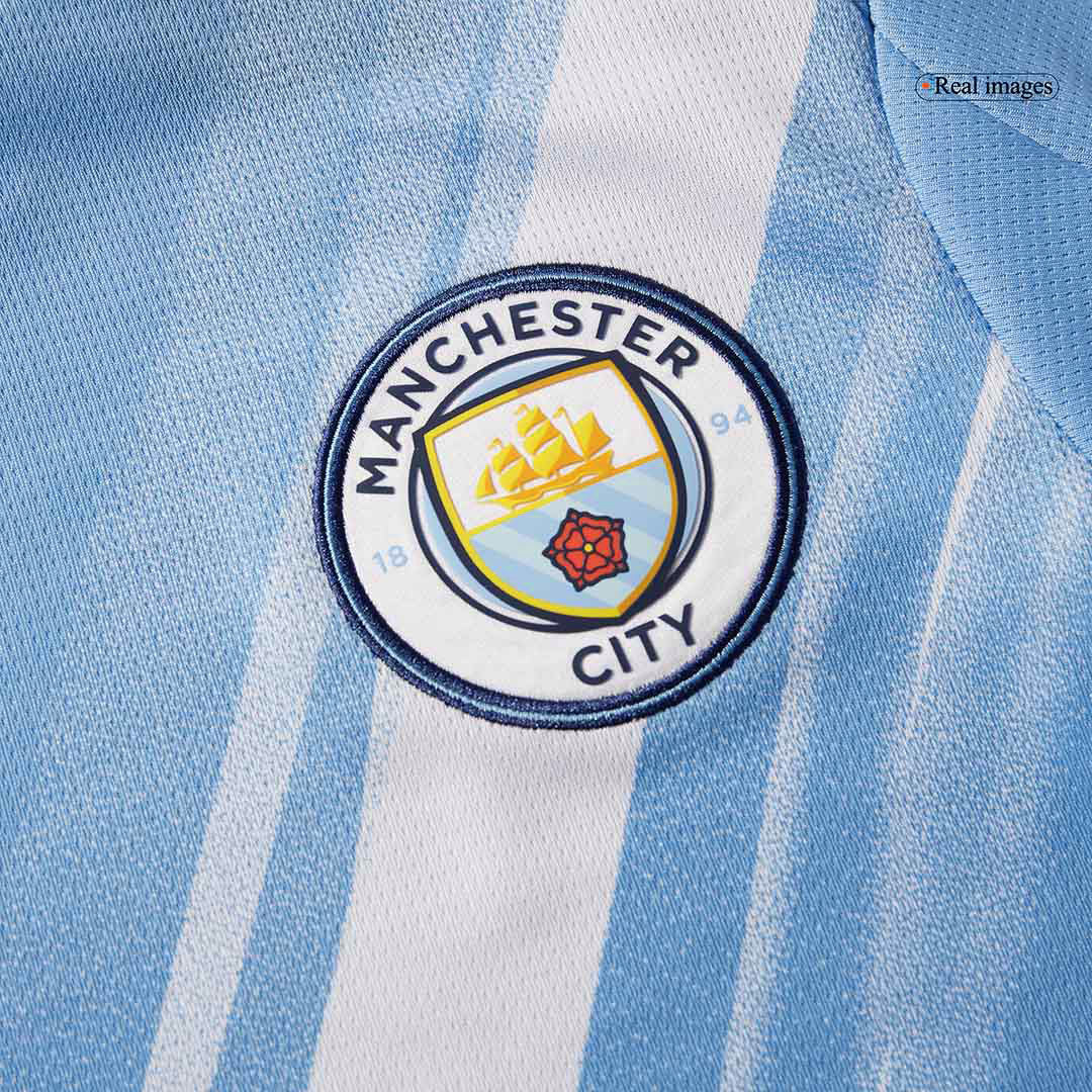 Camiseta de fútbol local del Manchester City HAALAND #9 2025/26 Azul