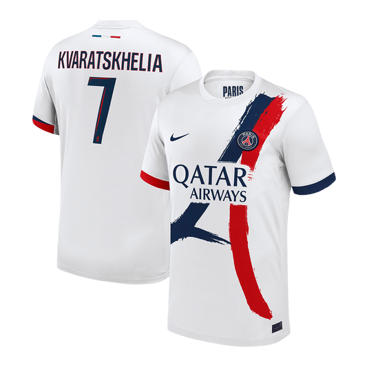 Camiseta de fútbol KVARATSKHELIA #7 PSG Segunda equipación 2024/25